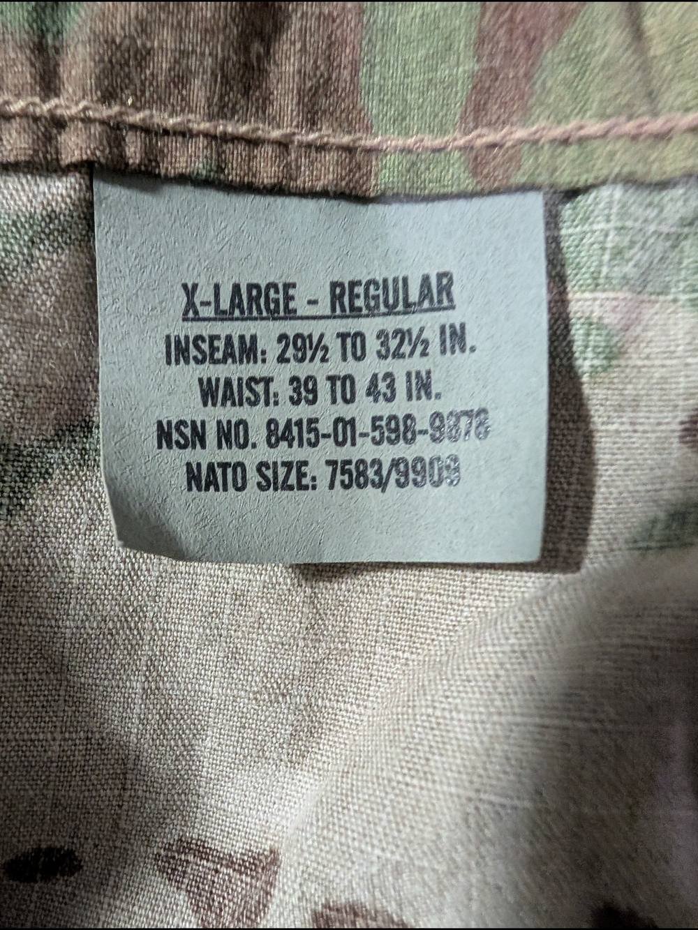 3x NWT US Army Combat Uniform Multicam OCP FR Pants XL Regular Military - Picture 12 of 16